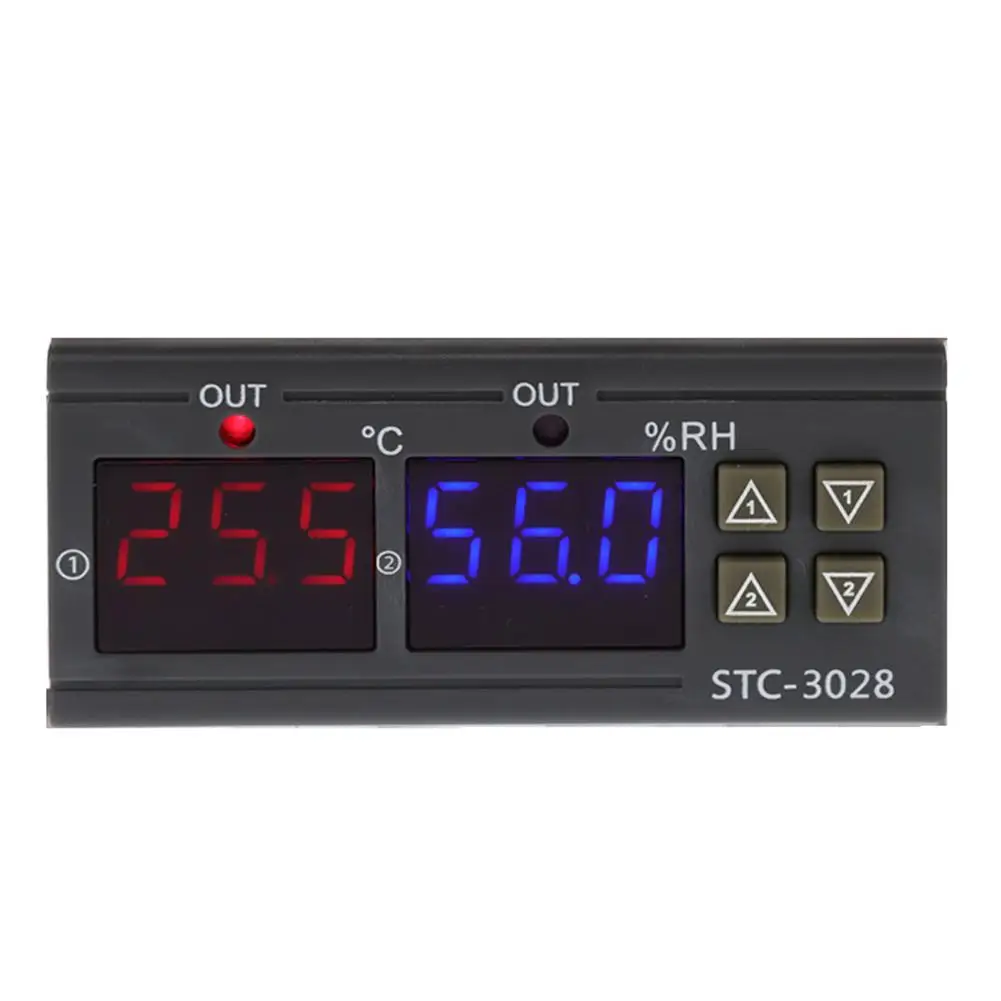 STC 3028 интеллигентая (ый) термометром и гигрометром декоративные часы для