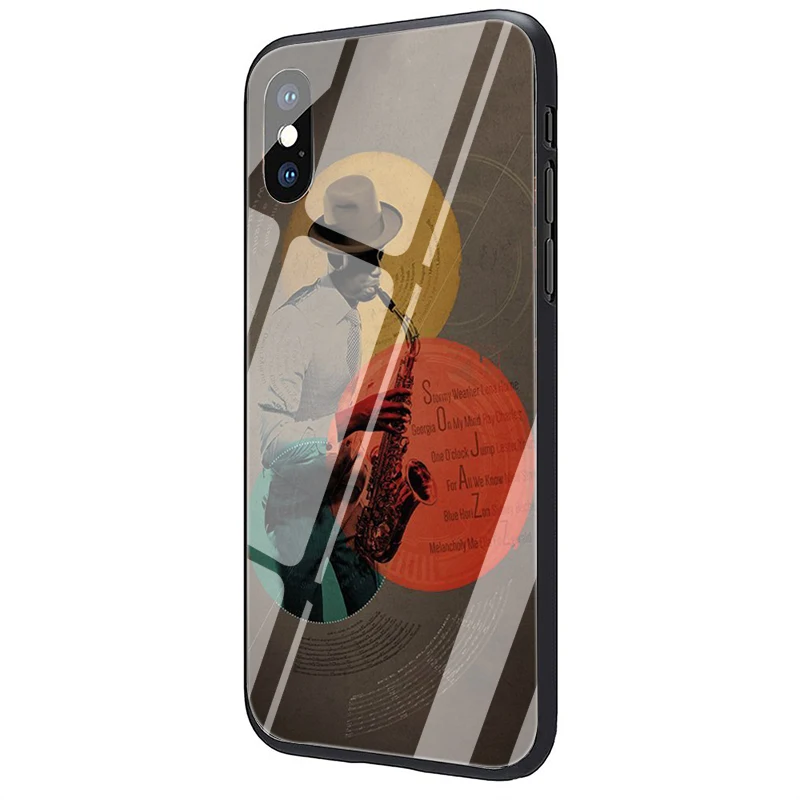 EWAU Blue Note Jazz Music Records закаленное стекло чехол для телефона чехол для iPhone 5 5S SE 6 6s 7 8 Plus X XR XS 11 Pro Max - Цвет: G4