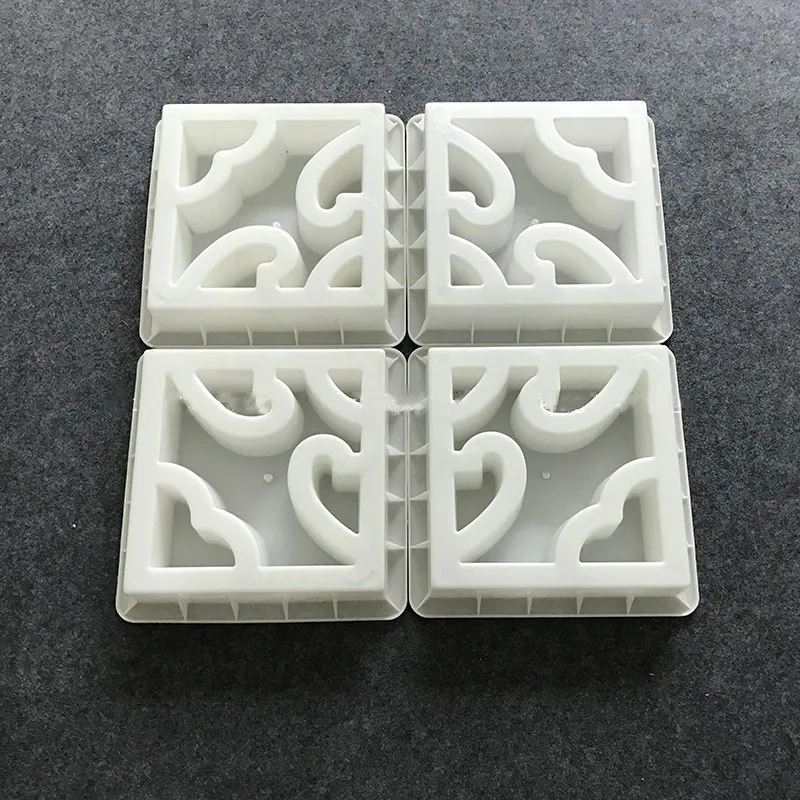 Cement Antique Brick Mold Square Garden Wall Making Brick Mould 3D Carving Anti-Slip Concrete Plastic Paving Molds 30x30x7cm