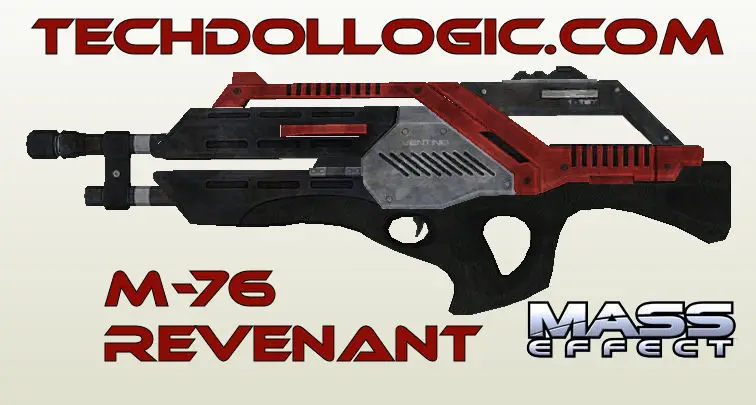 Mass Effect M-76 Triumph Assault Rifle 3D Paper Model DIY |