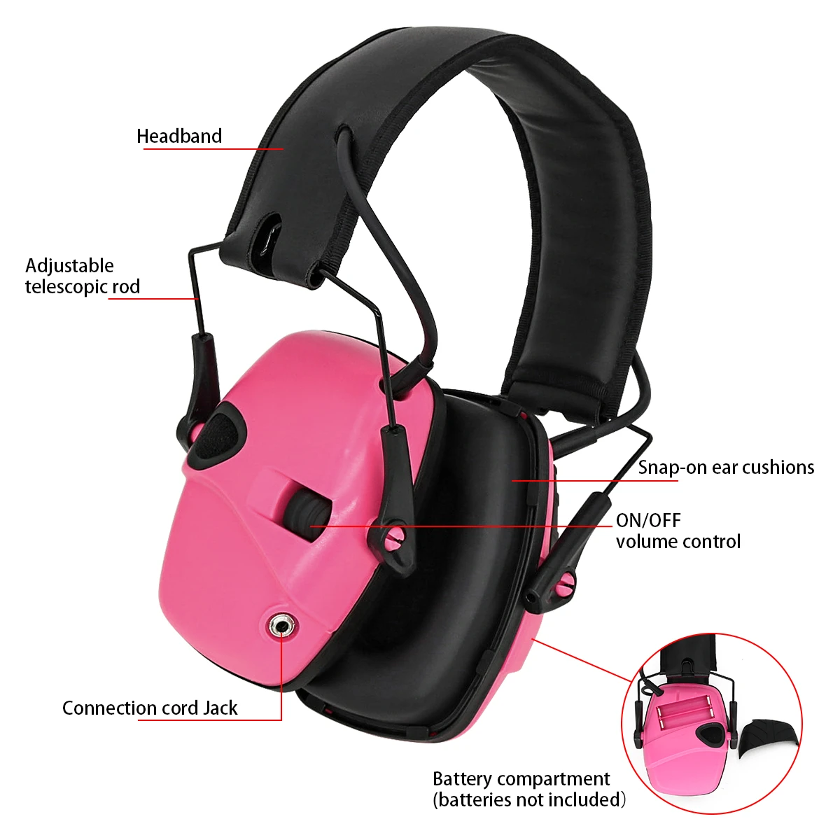 Orejeras electrónicas de protección auditiva, cascos de protección para  caza, Tiro Táctico, reducción de ruido|Protectores de oído| - AliExpress