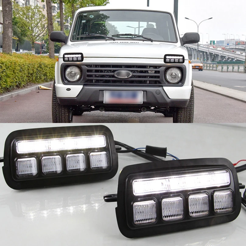 Фирменная Новинка Светодиодный Габаритные огни для Lada Niva 4x4 1995 2019 с бег