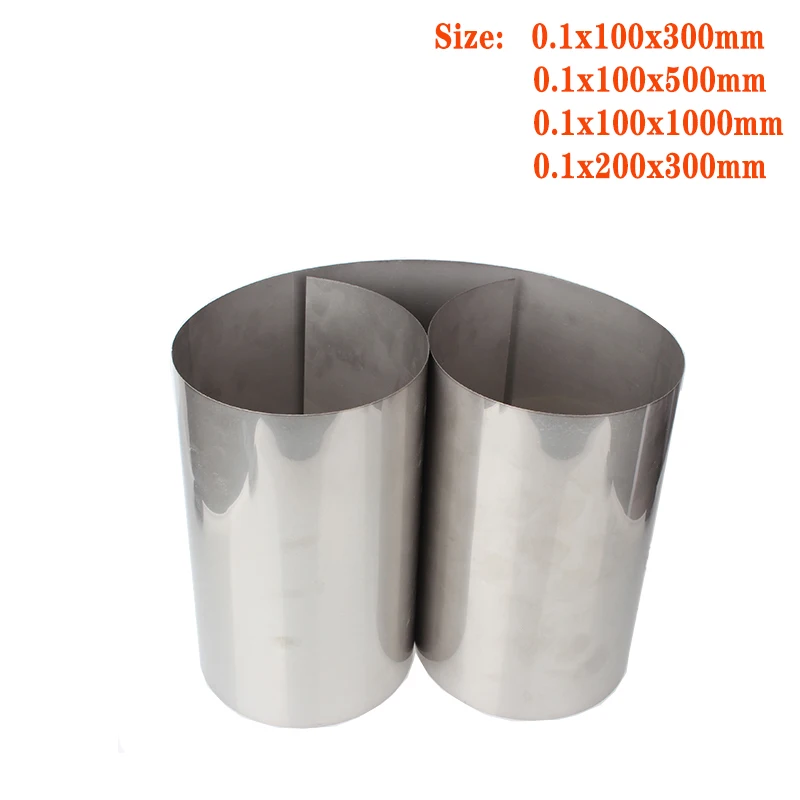 Titanium Foil 1pc Gr2 Titanium Foil Silver Thin Ti Sheet High Purity Metal Square Plate Sheet Foil Craft 0.1mm * 100/200 mm * 300/500/1000 mm