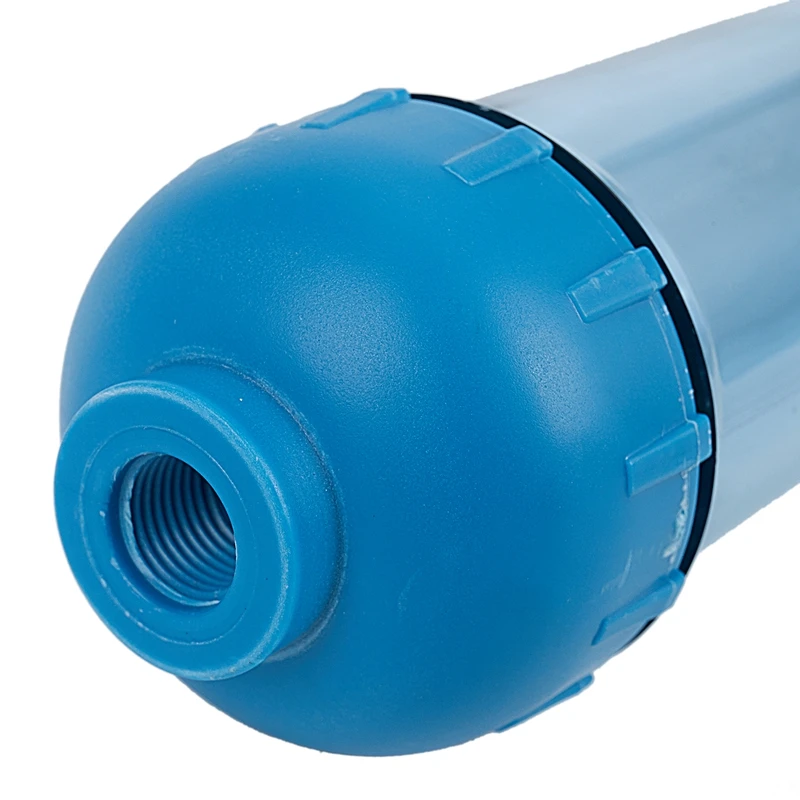 Water Filter Housing DIY Fill T33 Shell Filter Tube Transparent Reverse Osmosis Blue