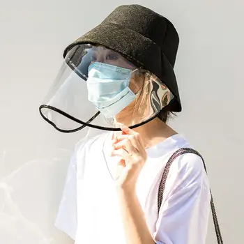 

Unisex Anti pollution Anti-fog Anti Droplet Spittle Dust-proof Protective Full Face Cover Mask Bucket Caps Hats Anti-uv Mask Sun