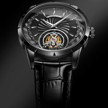 

Tourbillon Watch GUANQIN Men watch Skeleton mechanical Sapphire Men waterproof Watch Brand Luxury clock men Relogio Masculino