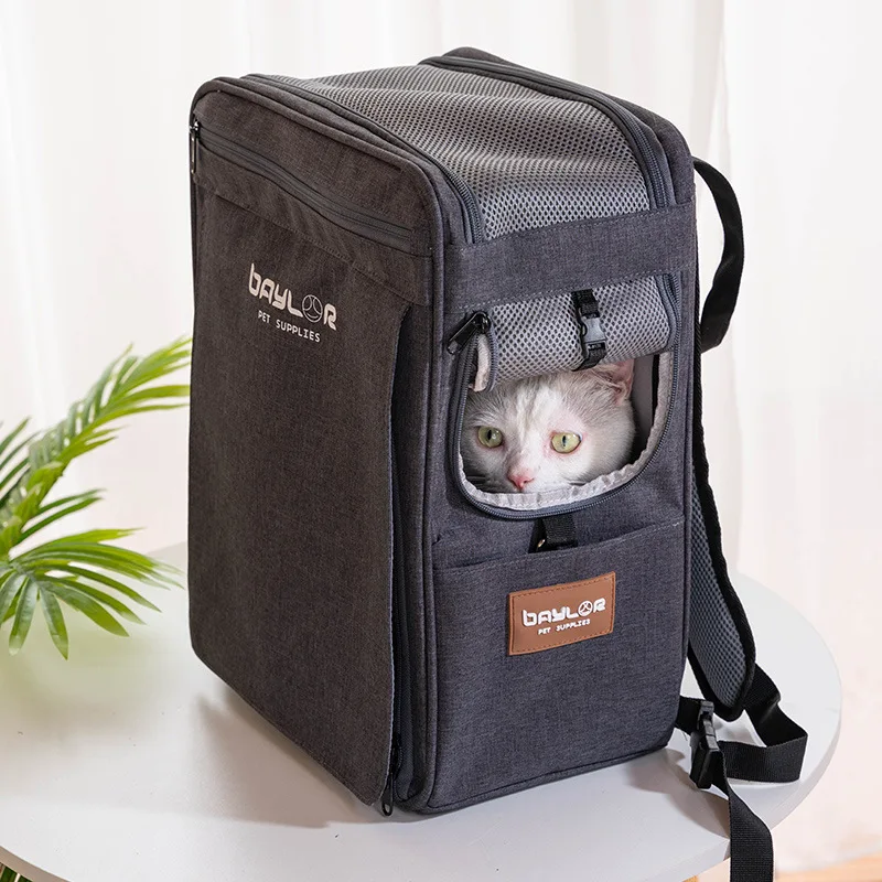 Pet Cat Carrier Backpack Travel Cats Bagpack Small Dogs Carrying Bag for Kitten Puppy Space Handbag Portable Products