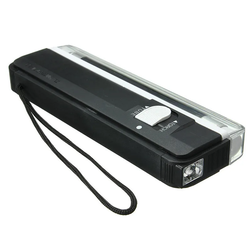 Portable Ultraviolet Lamp 2in1 Flashing Torch Blacklight UV LED Light Tube Bulb Handheld Money Detector Battery Powered 6V uv flashlight