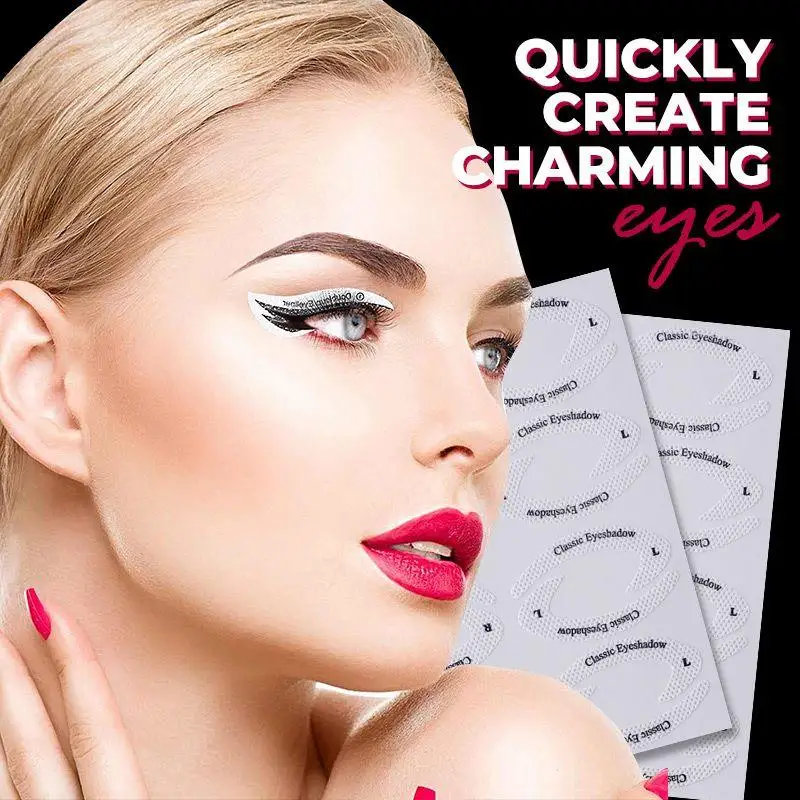 Quick Eyeliner Eyeshadow Stencils Eyeliner Stickers Eye Makeup Eyeshadow Makeup Stencil Stickers 4 Pieces Dropshipping 2