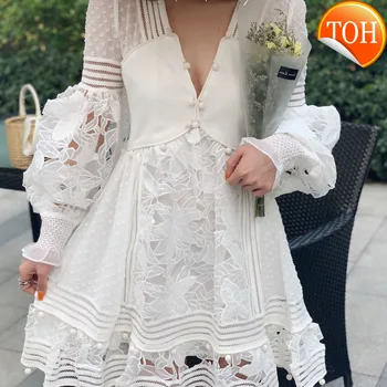 

Summer New Sweet Cute Princess Baby Girls Lace Flower Dress Toddler Kid Baby Girl Pageant Party Wedding Long Sleeve Dot Dresses