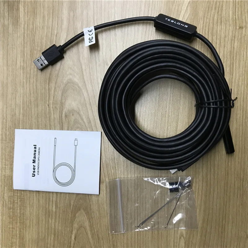 5 м 7 м 8,5 мм камера эндоскопа Гибкая IP67 водонепроницаемый осмотр бороскоп камера для Android ПК ноутбук 6 светодиодов регулируемый
