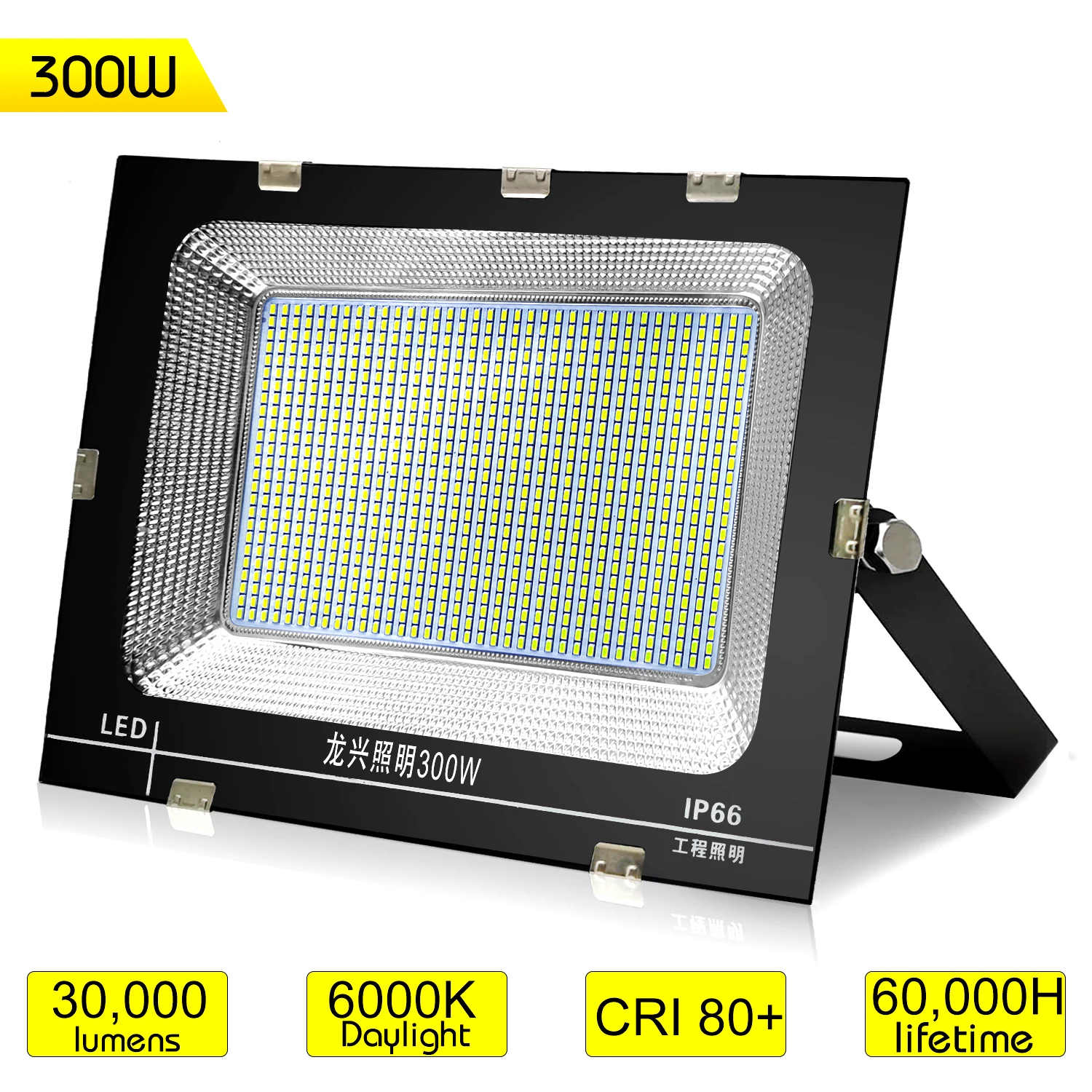 Светодиодный прожектор светильник 50W 100W 200W 300W 400W IP66 Водонепроницаемый открытый