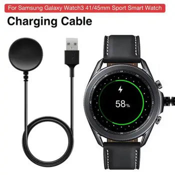 

Charger USB Charging Cable For Samsung Galaxy Watch3 41mm 45mm Smartwatch Dock Charger USB Cable Base Cord Wire Smart Accessorie