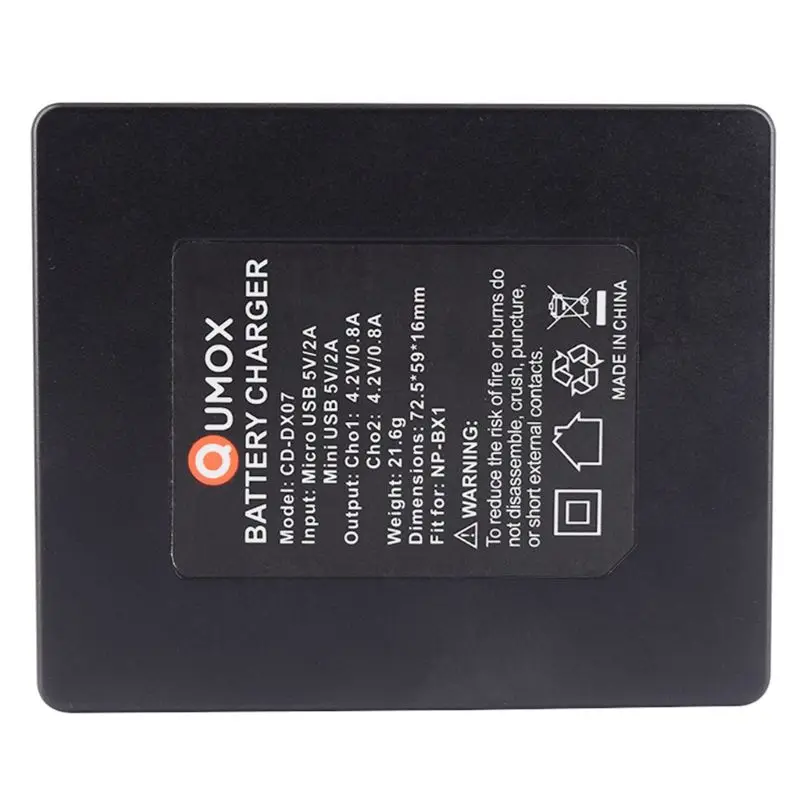 NP-BX1 зарядное устройство двойной слот адаптер для камеры sony FDR-X1000VR X1000V