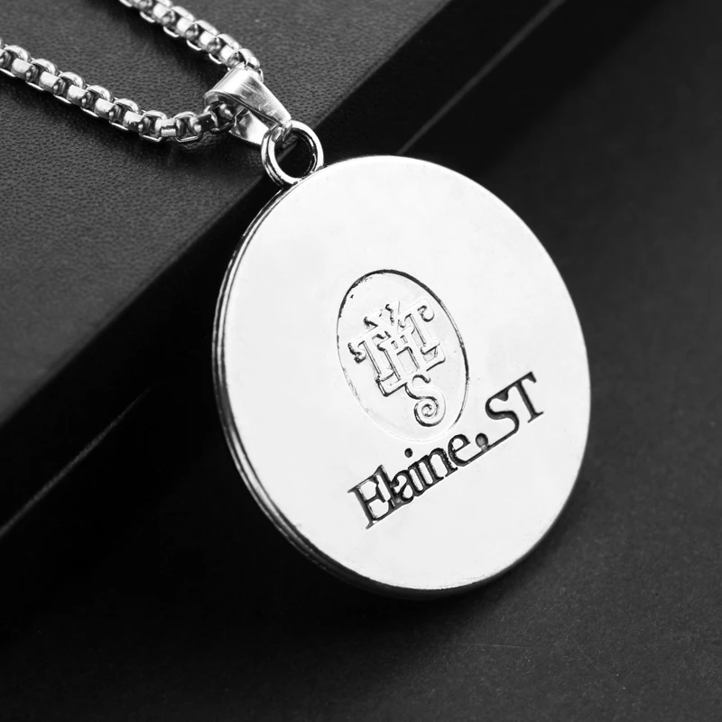 Винтажная сверхъестественная шестиугольная круглая амулет подвеска goth link chain