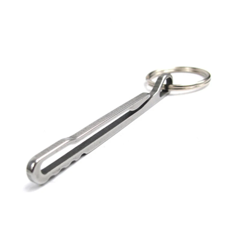 Outdoor EDC Multifunctional Tool Wallet Stainless Steel Keychain Key Ring Clasp Carabiner Money Clip Camping Accessories key chain clip car adhesive tape keychain tool multi function tool keychain carabiner