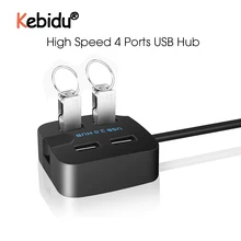 Usb-концентратор 2,0/3,0 USB разветвитель адаптер 4 порта USB 2,0/3,0 Мини Вращающийся концентратор с держателем телефона портативный для компьютер, ноутбук, лептоп Mac