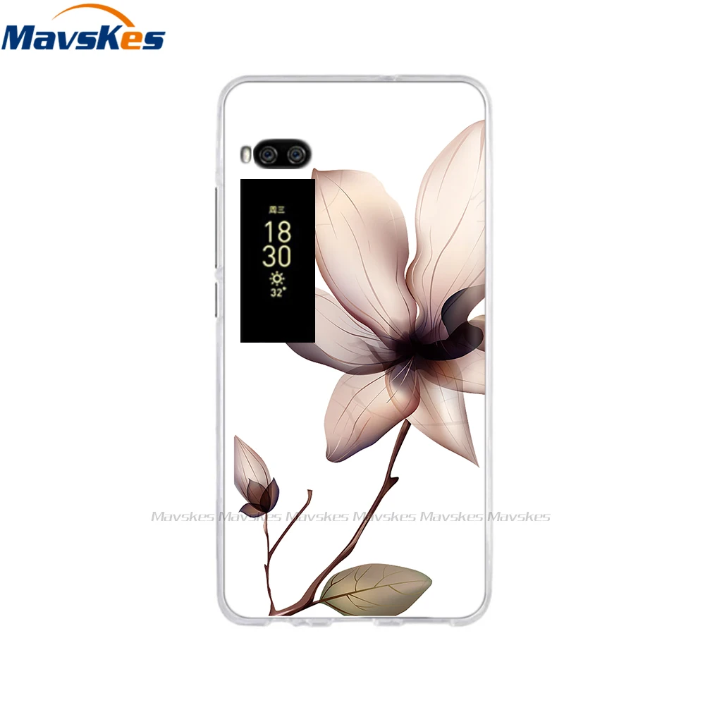 For Meizu Pro 7 Case 5.2" Fundas Coque Back Cover For Meizu Pro 7 Plus 5.7" Phone Cases Soft TPU Painted Silicone Bumper Shell 