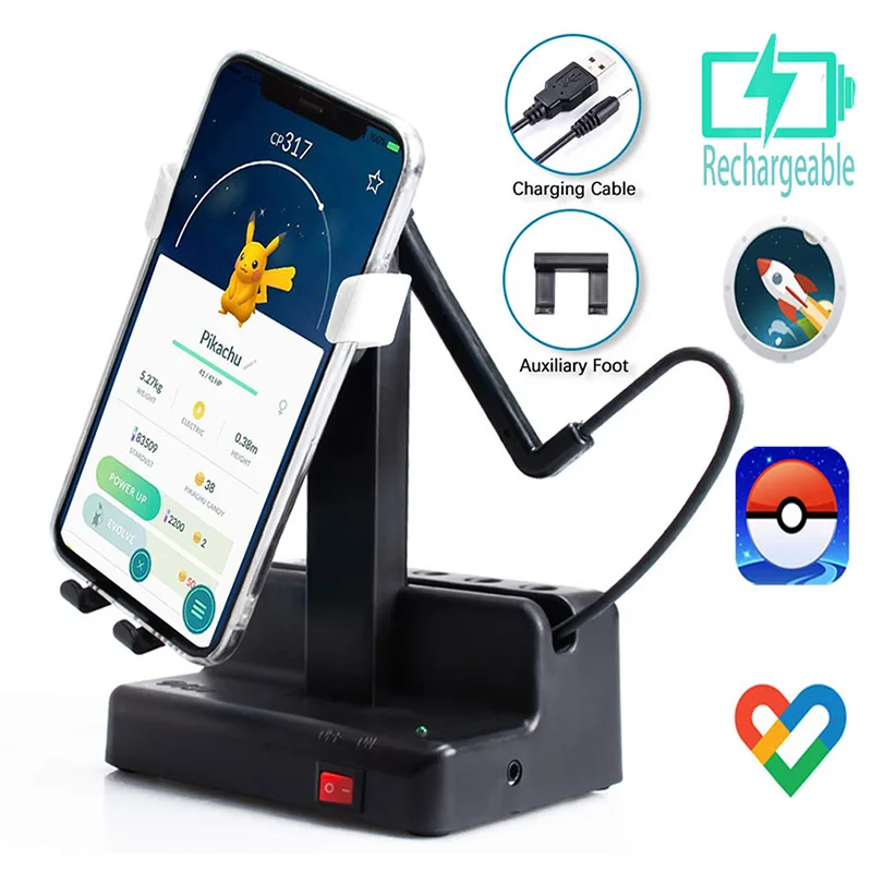USB Phone Swing Shaker For Pokemon Go Google Fit Ant Forest Wechat Automatic Mobile Stand Holder Pedometer 5000- 15000 Step/Hour | Мобильные