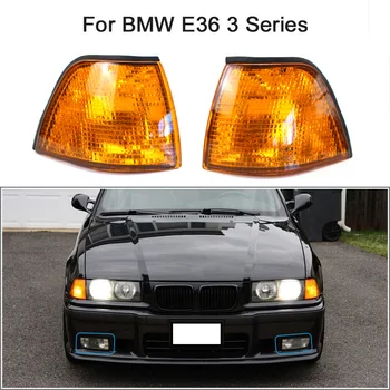 

Hot New Corner Light Lens Replacement Yellow Amber Indicator Lamp Side Corner Signal Light Fit For BMW E36 3 Series 1992-1998