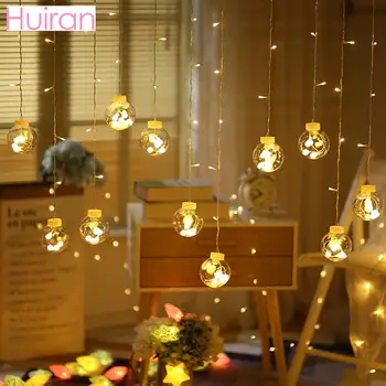 

Huiran Christmas Wishing Ball Curtain Light Decorations For Home Christmas Tree Ornaments Led String Lights Neol 2019 Xmas Decor