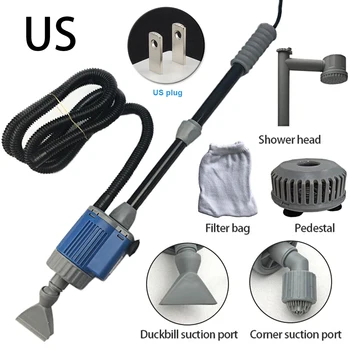 

20W 110V Tool Aquarium Water Changer Sand Trap Electric Automatic Gravel Cleaner Filter Pump Siphon Tube Turtle Shower Fish Tank