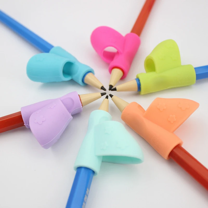 

3pcs Writing Corrector Pencil Grip Montessori Toys for Children Kids Learning Holding Device Correcting Pen Holder Xmas Gifts