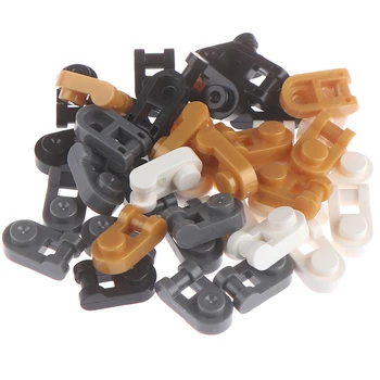 

10Pcs Smartable Plate Round 1x1 with Handle on One Sides Building Blocks Brick MOC Parts DIY Toys For Kids Compatible 26047