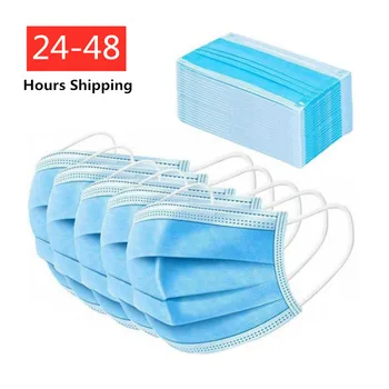 

In Stock 20pcs/50pcs/ respirator ffp3 Mask Disposable 3 Layers Filter Mouth Face Masks Protective Factory outlet wholesale