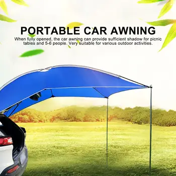 

Auto Camping Tent Light Weight Waterproof Tourist Tent Multifunction Uses Traveling Tent For SUV MPV Trailer Teardrop Sedan