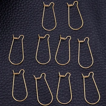 

30Pair/Lot Earring Components Hooks Clasp Accessories For Jewelry Making DIY Handmade Finding Supplies Stainless Steel Lever