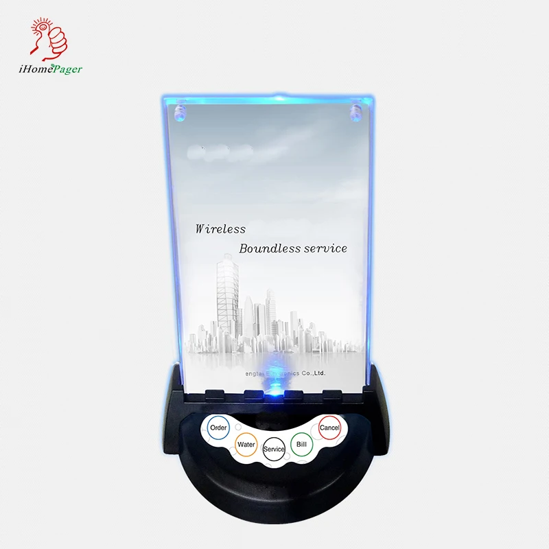 

5 Keys Wireless Calling System Table Service Call Button Wireless Page System For Restaurant Cafe Hotel KTV
