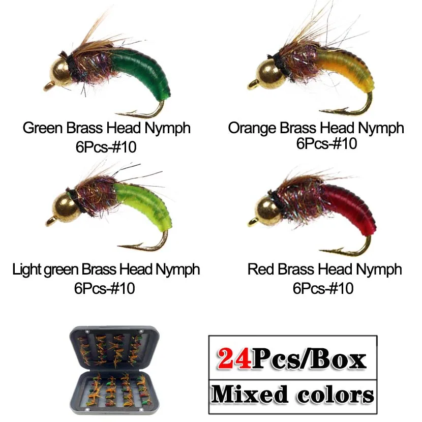 MNFT 40Pcs/56Pcs Fly Fishing Flies Kit, Hand Tied Trout Bass Fly Assortment  with Fly Box, Dry Wet Nymph Flies Fly Fishing Gear - AliExpress