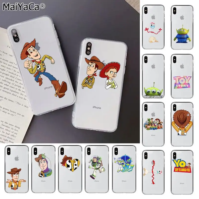 

MaiYaCa owboy Woody Buzz Lightyear Toy Story Painted Beautiful Phone Case for Apple iphone 11 pro 8 7 66S Plus X XS MAX 5S SE XR
