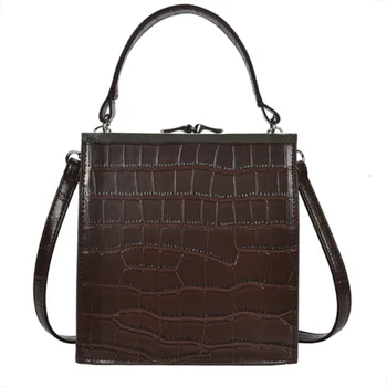 

European Crossbody Bag for Women Small Ladies' Flap Bag New Quality PU Leather Stone Pattern Female Shoulder Messenger Bag Sac