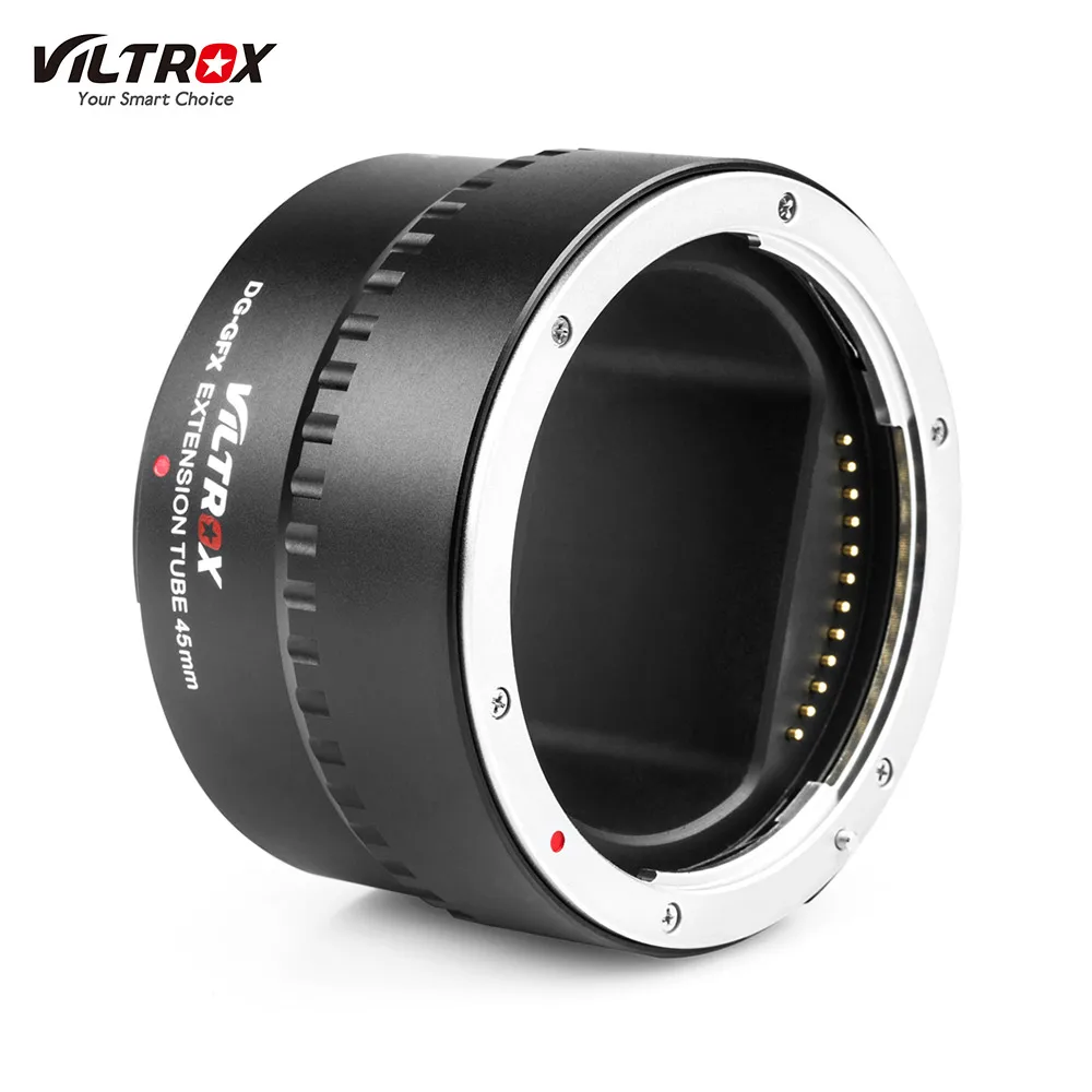 

Viltrox DG GFX 45mm Adapter Ring Lens Automatic Electronic Macro Extension Tube Adapter Ring for Fuji Fujifilm G-mount Cameras