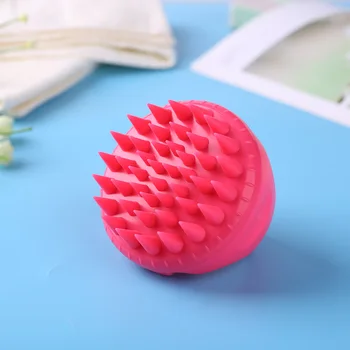 

Silicone Head Massager Comb Multi-point Shampoo Scalp Brush Hair Washing Brush Portable Hairdressing Safety Elements