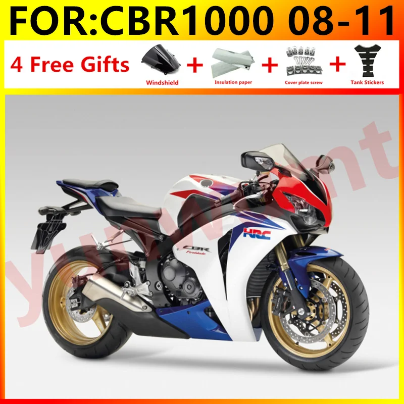 Литья под давлением Новый ABS весь Обтекатели Наборы для HONDA CBR1000RR 08 09 10 11 CBR1000 2008 2009
