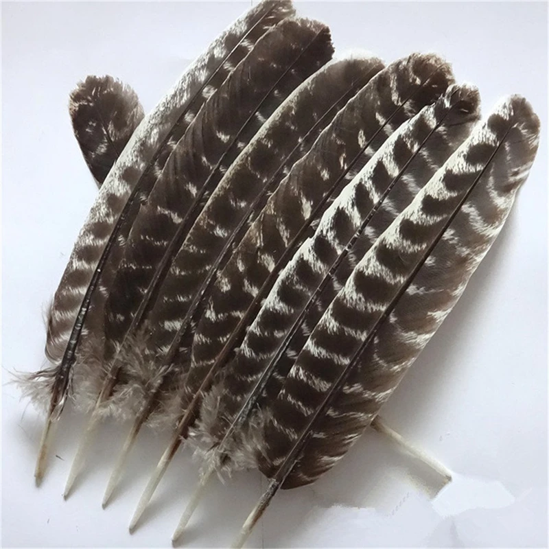 Wholesale Natural Eagle feathers 10-16 Inch(20-40CM)Eagle bird Turkey pheasant feather For Crafts DIY Wedding decoration Plumes