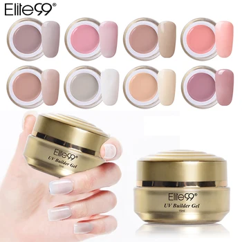 

Elite99 15ml UV Builder Gel Transparent Clear Nude color Nail UV Builder Gel Extension Finger Nail Art Camouflage UV Gel Polish