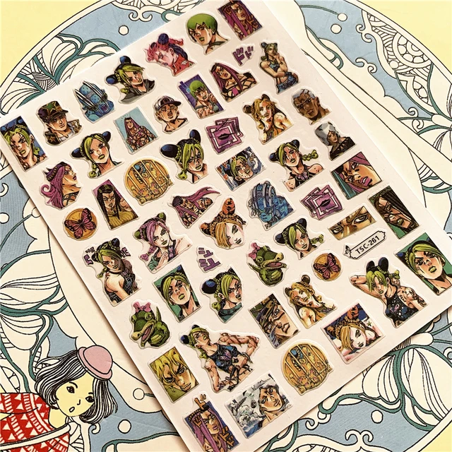 TSC-212 TSC-213 Cartoon anime character 3D Back glue Nail Art Stickers Decals Sliders Nail ornament decoration TSC-261