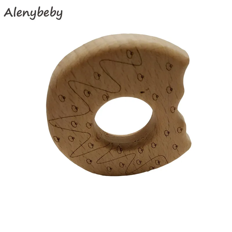 Biscuits 10 шт., натуральный органический бук, деревянный Прорезыватель для зубов, в форме животных, слон, игрушки для кормления ребенка, товары для прорезывания зубов, аксессуары и подарки - Цвет: Biscuits