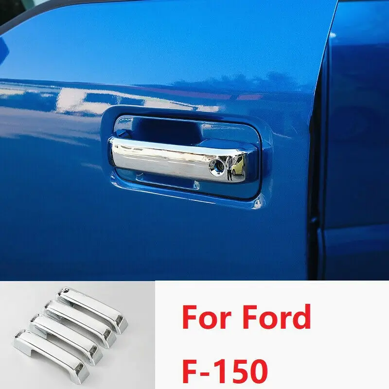

4 шт., хромированные накладки на дверные ручки Ford F-150 F150 2015-2020