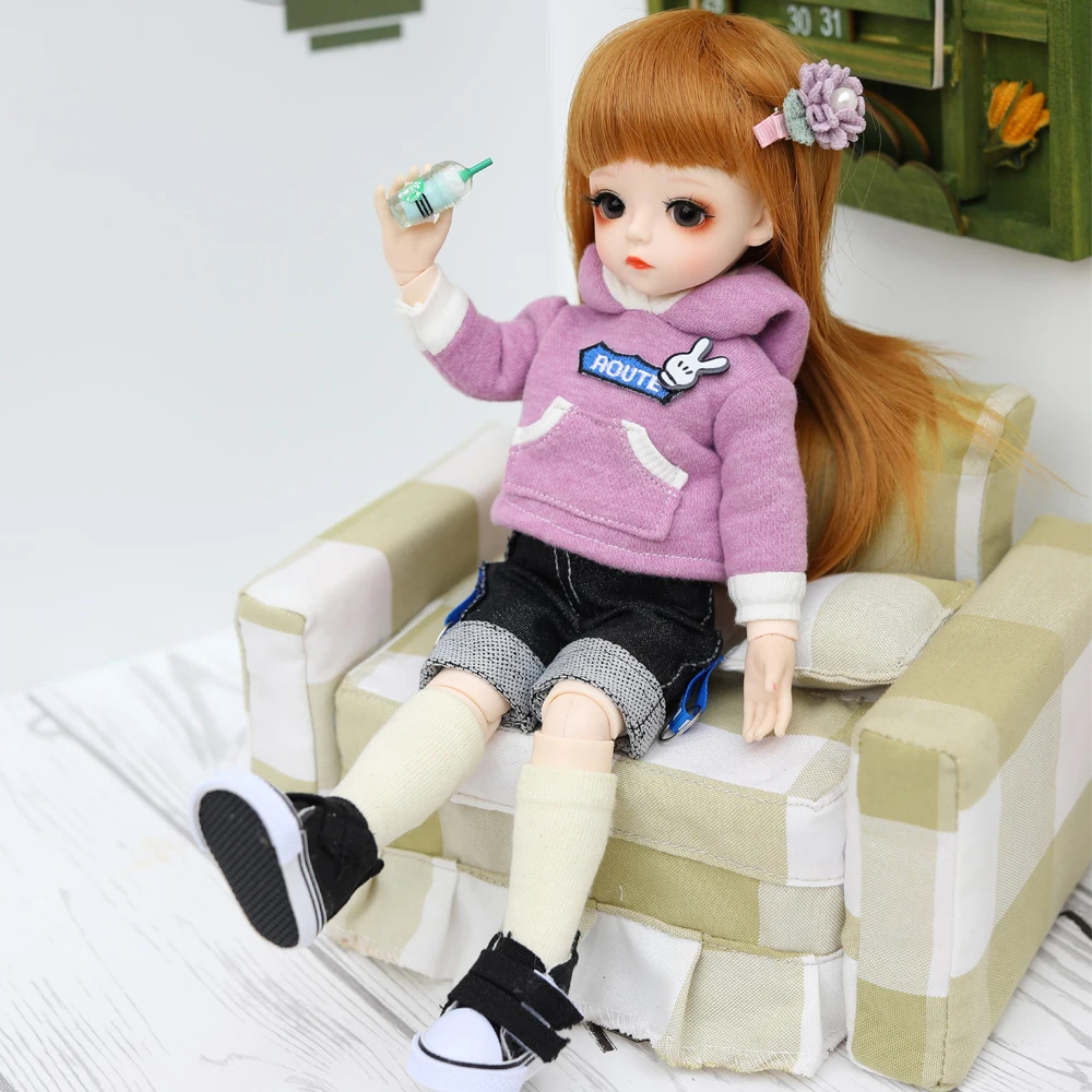 1/6 Bjd кукла 30 см подарки для девочки 18 суставов кукла с одеждой DIY кукла лучшие подарки для девочки ручная работа игрушка косметика