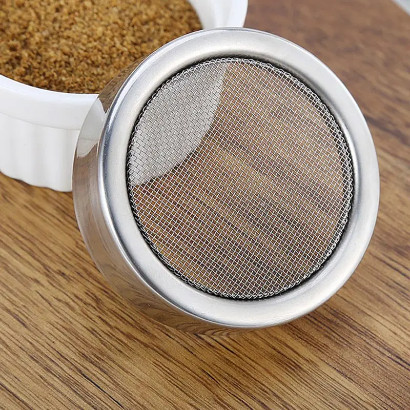 Chocolate Shaker Lid Stainless Steel Icing Sugar Flour Cocoa Powder Coffee Sifter Cooking Tool JS23 | Дом и сад