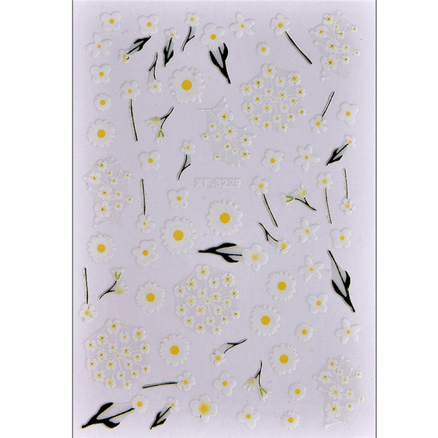 Flowers Butterfly Nail Spring Stickers Red Nail Art Decals Decorations Tips Water Nail Decals Ins Style Ozdoby Do Paznokci