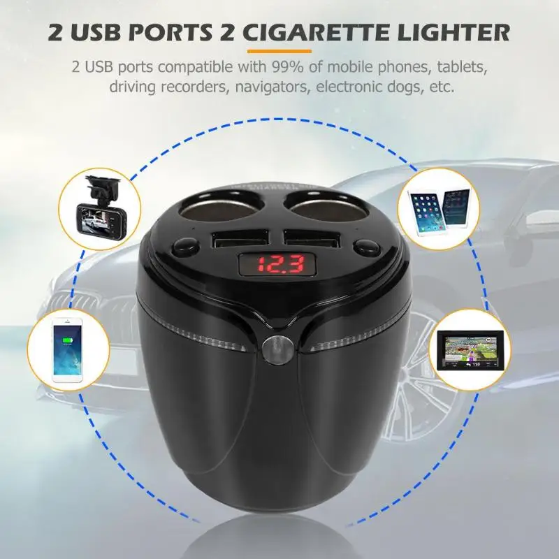 P10 автомобильный прикуриватель разветвитель 3.1A двойной USB зарядное устройство
