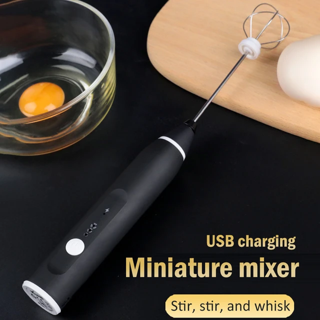 Milk Drink Coffee Whisk Mixer With 2 Whisks Electric Egg Beater