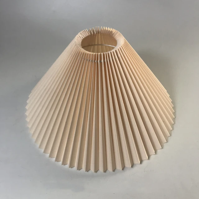 New Pleats Lampshade for Table Lamp Standing Floor Lamps Korean Style Pleated Lampshade Cute Desk Lamp Shade Bedroom Lamps E27 Khaki