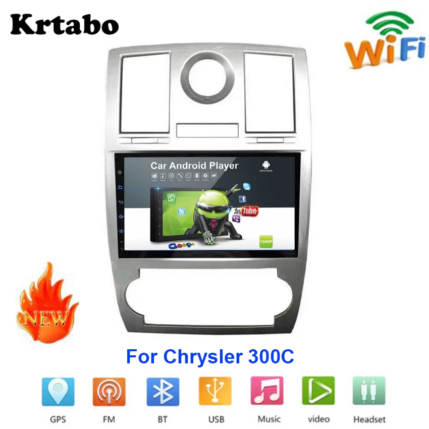 

Car radio Android multimedia player For Chrysler 300C Car touch screen GPS Navigation Support Carplay Bluetooth